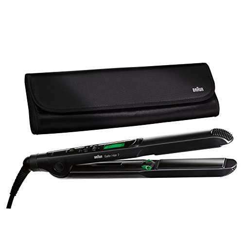 Braun Satin Hair 7 ST730 - Plancha de pelo con placas de cerámica y tecnología iónica, color negro