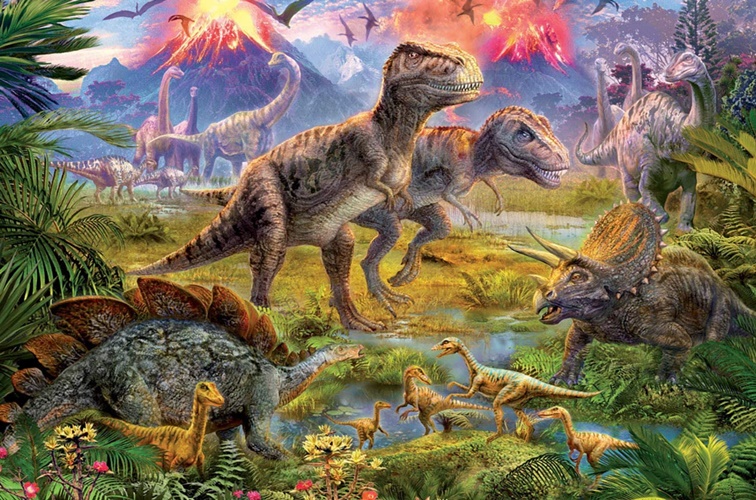 puzzle de dinosaurio post