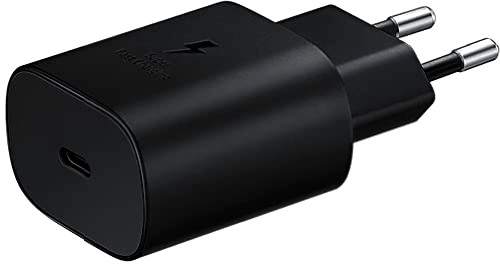 Samsung EP-TA800NBEGEU - Cargador de Pared 25W USB-C, Color Negro, 1 Unidad (Paquete de 1)