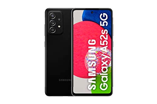 Samsung Galaxy A52s 5G (128 GB) Negro - Teléfono Móvil con Pantalla de 6,5'', Smartphone Android con 6 GB de RAM, Memoria Interna Ampliable, Batería de 4500 mAh y Carga Super Rápida (Versión ES)