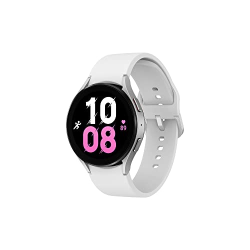Samsung Galaxy Watch5, Reloj Inteligente, Monitorización de la Salud, Seguimiento Deportivo, Bluetooth, 44 mm, Plata