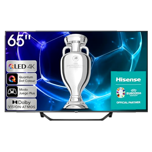 Hisense TV 65A7KQ - QLED Smart TV de 65 Pulgadas Televisor, con Quantum Dot Colour, 60Hz VRR, Dolby Vision & Dolby Atmos, Bluetooth & HDMI, Compartir en el televisor, Alexa Built-in (2023)