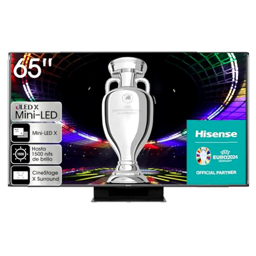Hisense TV 65UXKQ - Mini-LED Smart TV de 65 Pulgadas Televisor, Quantum Dot Colour, 1500 Zonas de Control, 4.1.2 Sonido multicanal, Dolby Vision IQ & Dolby Atmos, Modo Juego de 144Hz (2023)