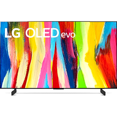 LG OLED42C24LA - Smart TV webOS22 42 pulgadas (106 cm) 4K OLED evo, Procesador Inteligente Potencia a9 Gen 5 IA, compatible formatos HDR, HDR Dolby Vision y Dolby Atmos, para Gaming