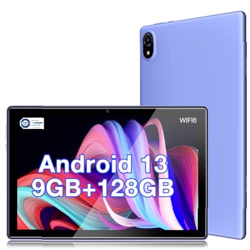 DOOGEE U10 Tablet, WiFi 6 Tablet Android 13, 9GB RAM+128GB ROM, Tablet 10.1 Pulgadas 1280 * 800 IPS, Face ID, Bluetooth 5.0, 5060mAh, OTG, TÜV Rheinland, Tablet PC, 8MP+5MP, Púrpura